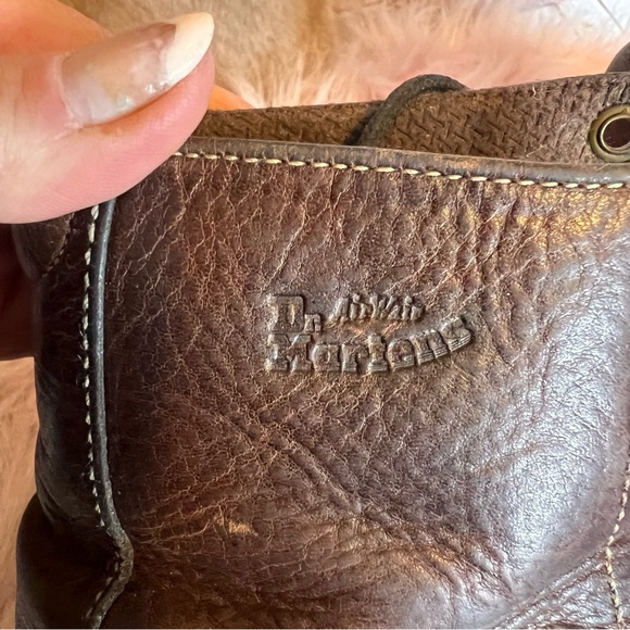 Dr. Martens Brown Leather Lace-Up Boots - Picture 3 of 9